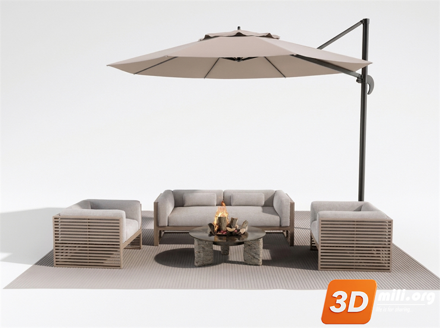 Outdoor Sofa Skp Files
